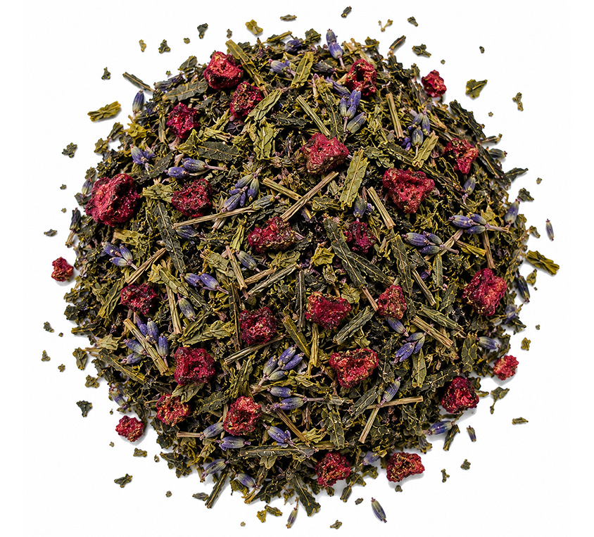 Vanilla Xmas Leo Tea – świąteczna zielona herbata z wanilią, lawendą i wiśnią